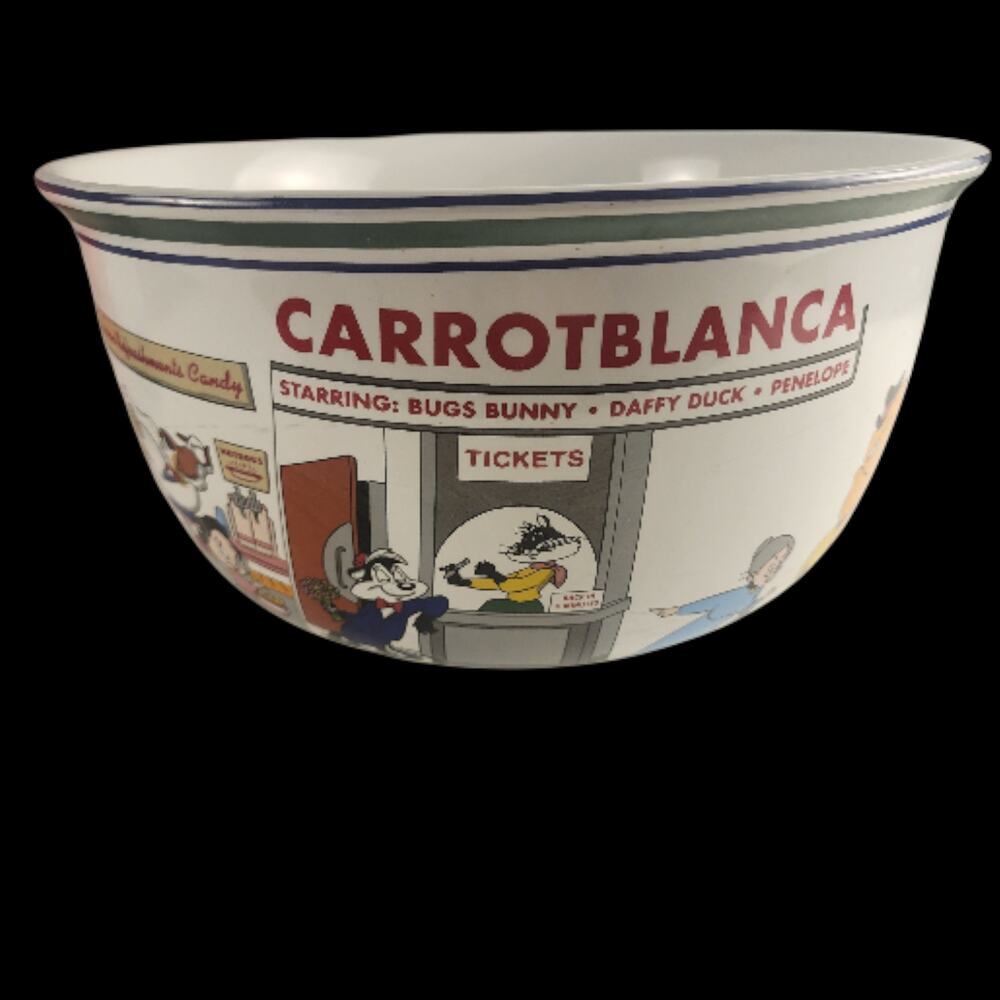 Vintage 90's Warner Brothers Lonney Tunes Cartoons Large Popcorn Bow